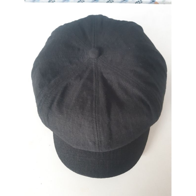 Topi Classic Topi Newsboy Hitam Bekas Second Preloved