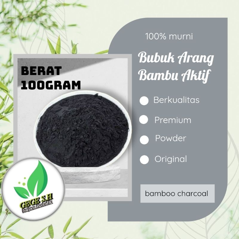 

bubuk arang bambu aktif 100gram (Activated Charcoal Powder) grade A