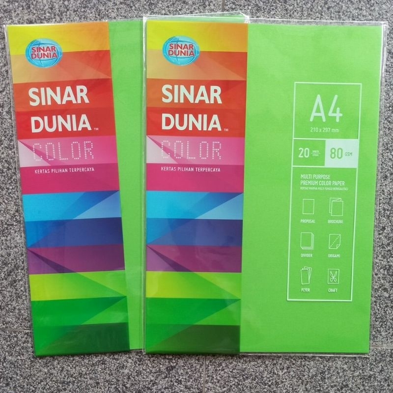 

Kertas Warna PARROT Uk. A4 / 80 gsm / 20 lembar