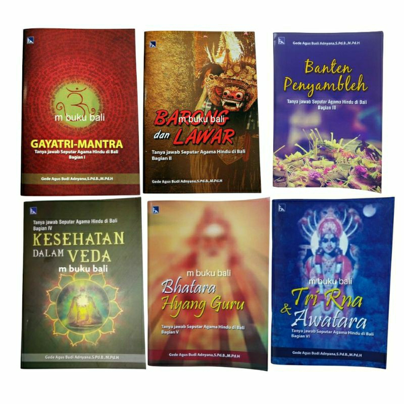 Buku Tanya jawab seputaran agama Hindu Gayatri Mantra Barong Lawar Banten Penyambleh Kesehatan Veda 