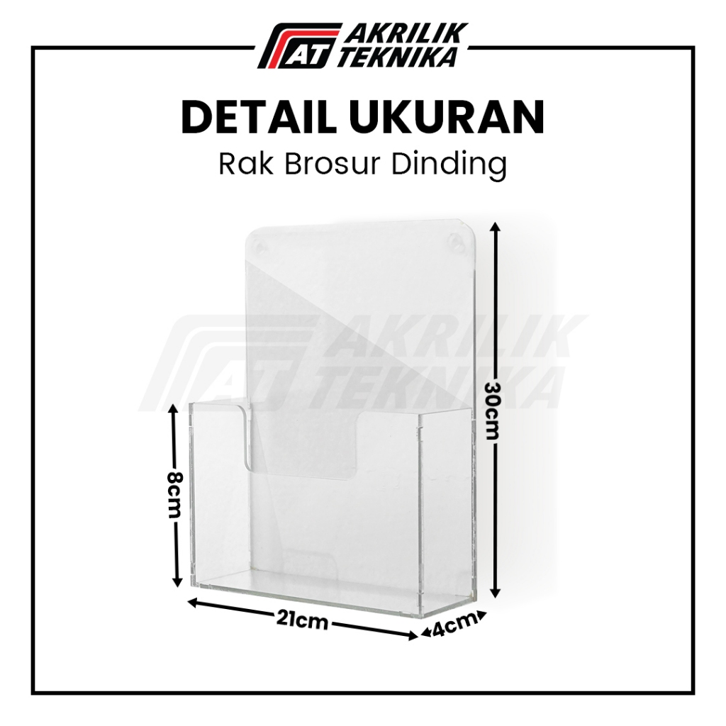 

Rak Brosur A4 Akrilik / Display Menu Dinding / Acrylic Flyer Holder