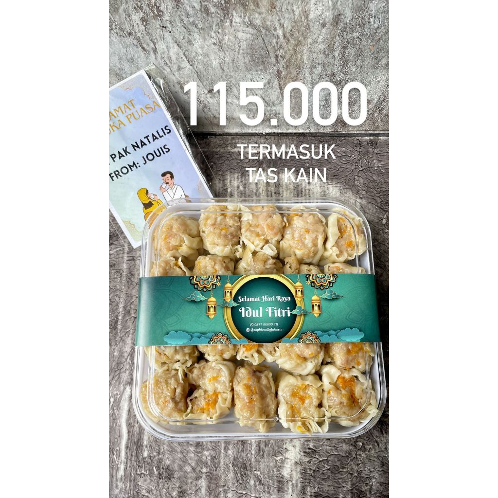 

Hampers Siomay Ayam Box Acrylic Premium Idul Fitri Edition / Paket Lebaran - READY