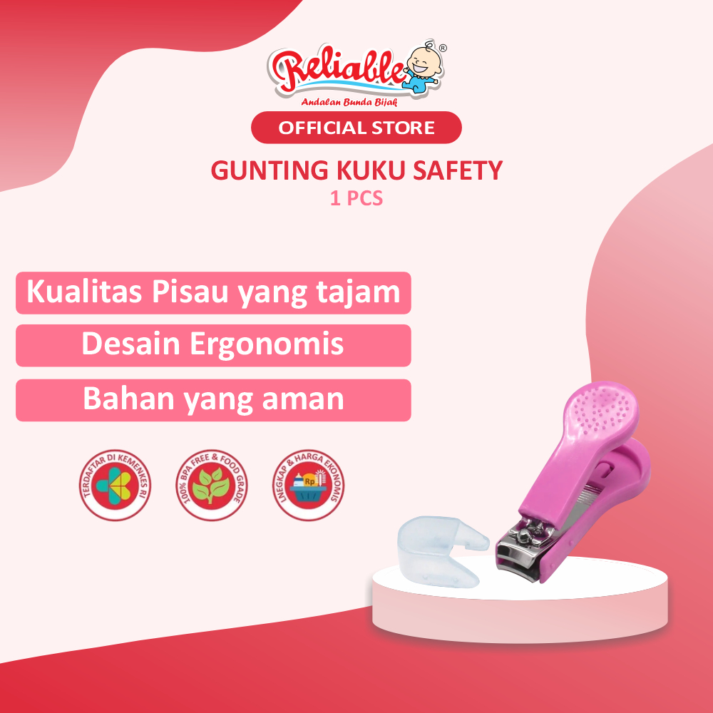 Reliable Gunting Clipper Kuku Bayi Anak Ujung Bulat - Safety Clipper