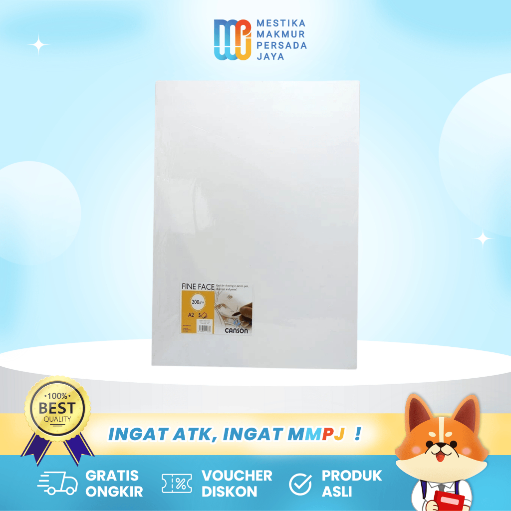 

Canson Kertas Gambar Sketsa - Art Paper A2 200Gsm 5 Sheets C06