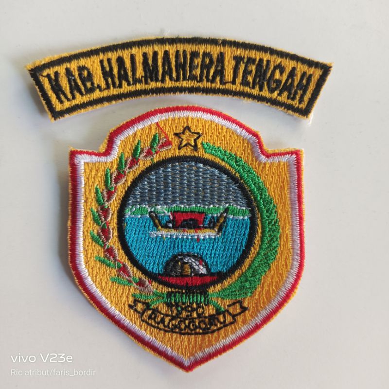 BET BORDIR LOGO LAMBANG KABUPATEN HALMAHERA TENGAH LOGO ASN HALMAHERA