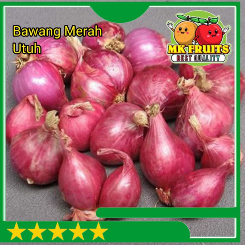 

Bawang Merah UTUH ( minipack) per 100 gram - MK Fruits