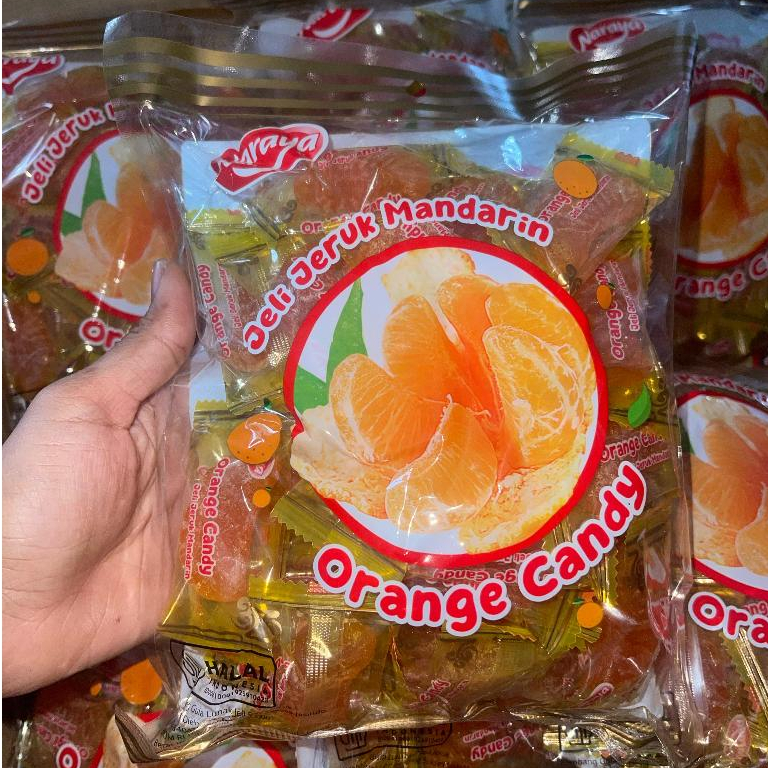 PERMEN JELLY JERUK NARAYA 500g/ PERMEN JELLY LUNAK/ PERMEN JELLY JERUK MANDARIN