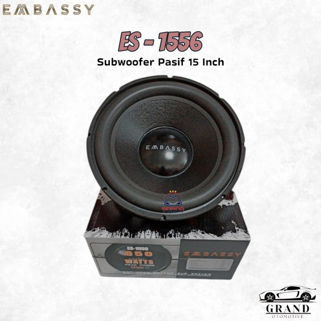 SUBWOOFER EMBASSY 15INCH DOUBLE COIL DOUBLE MAGNET EMBASSY ES-1556