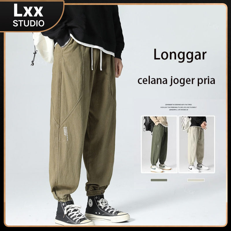 Celana Cargo Pria Fashion Ootd Korean Style Casual Oversize Celana Joger Pria