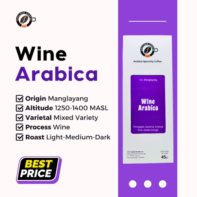 

Kopi Arabika Manglayang - Specialty Wine 36gram