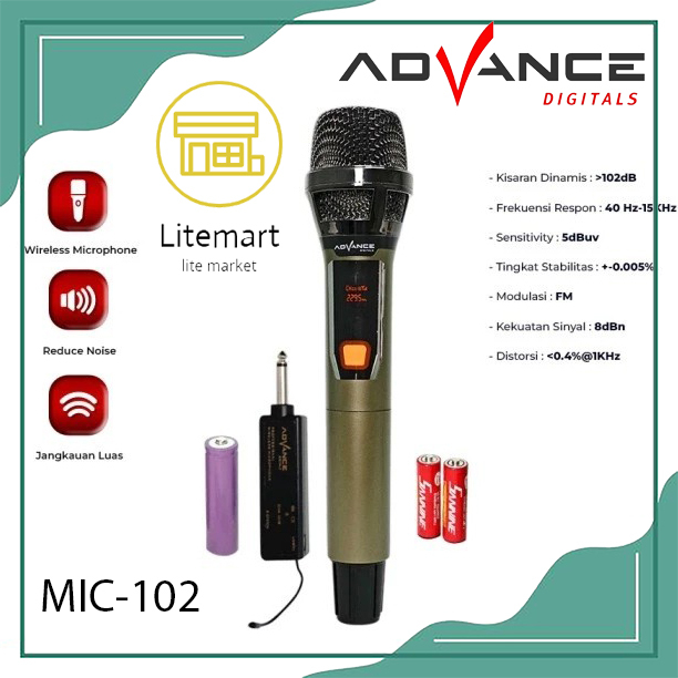 ADVANCE MIC WIRELESS MIC-102