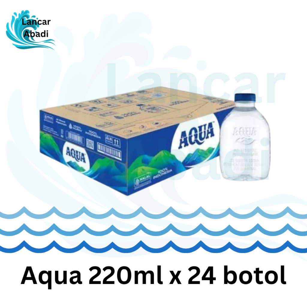 

Aqua Botol Cube 220ml isi 24 Air Mineral (INSTANT)