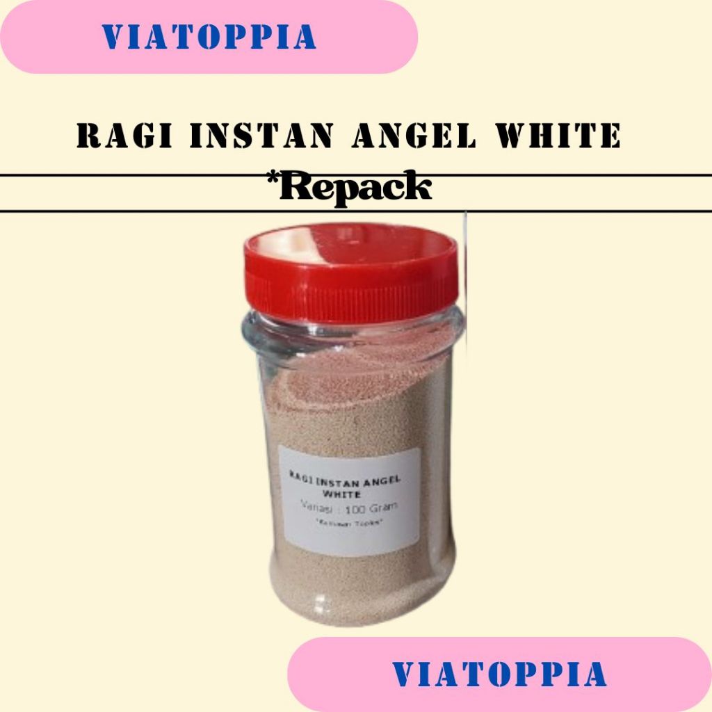 

RAGI INSTAN ANGEL WHITE REPACK 100 DAN 50 GRAM