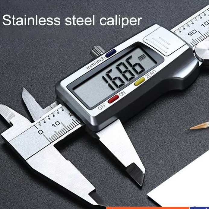 G2 Jangka Sorong Kaliper Sigmat Digital Stainless Steel Stainless LCD Caliper Micrometer 15cm Taff