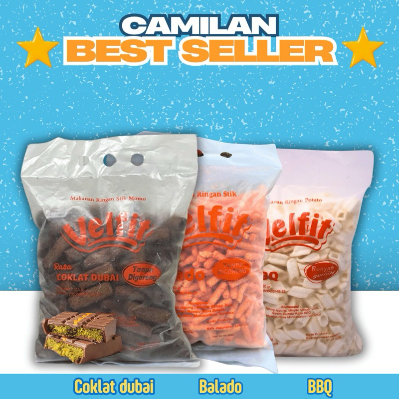 

PAKET CAMILAN BEST SELLER snack potato,snack stik,snack momo