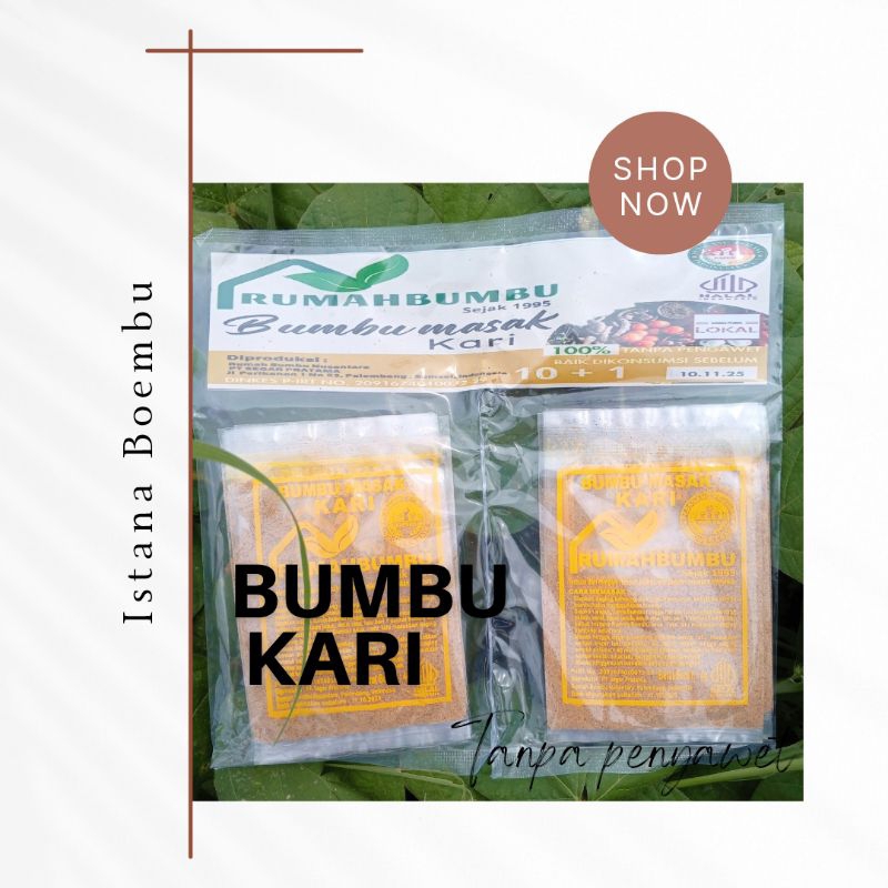 

Bumbu kari Rempah Berkualitas Cap istana Tanpa Bahan Pengawet