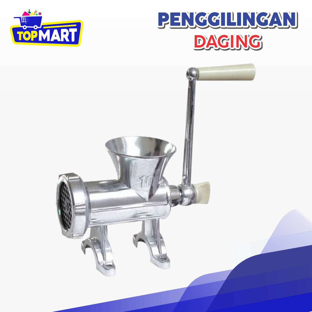 TOPMART - Alat Penggiling Gilingan Daging Manual Besi Gilingan Daging Gilingan Daging Manual