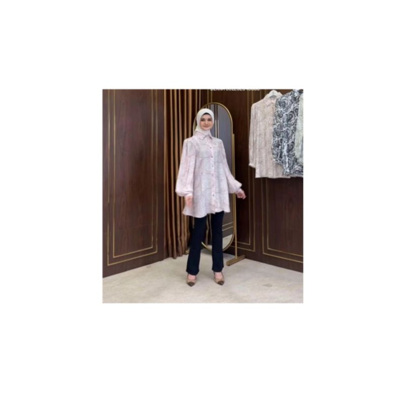 tunik motif bunga brand Shellasaukia ori