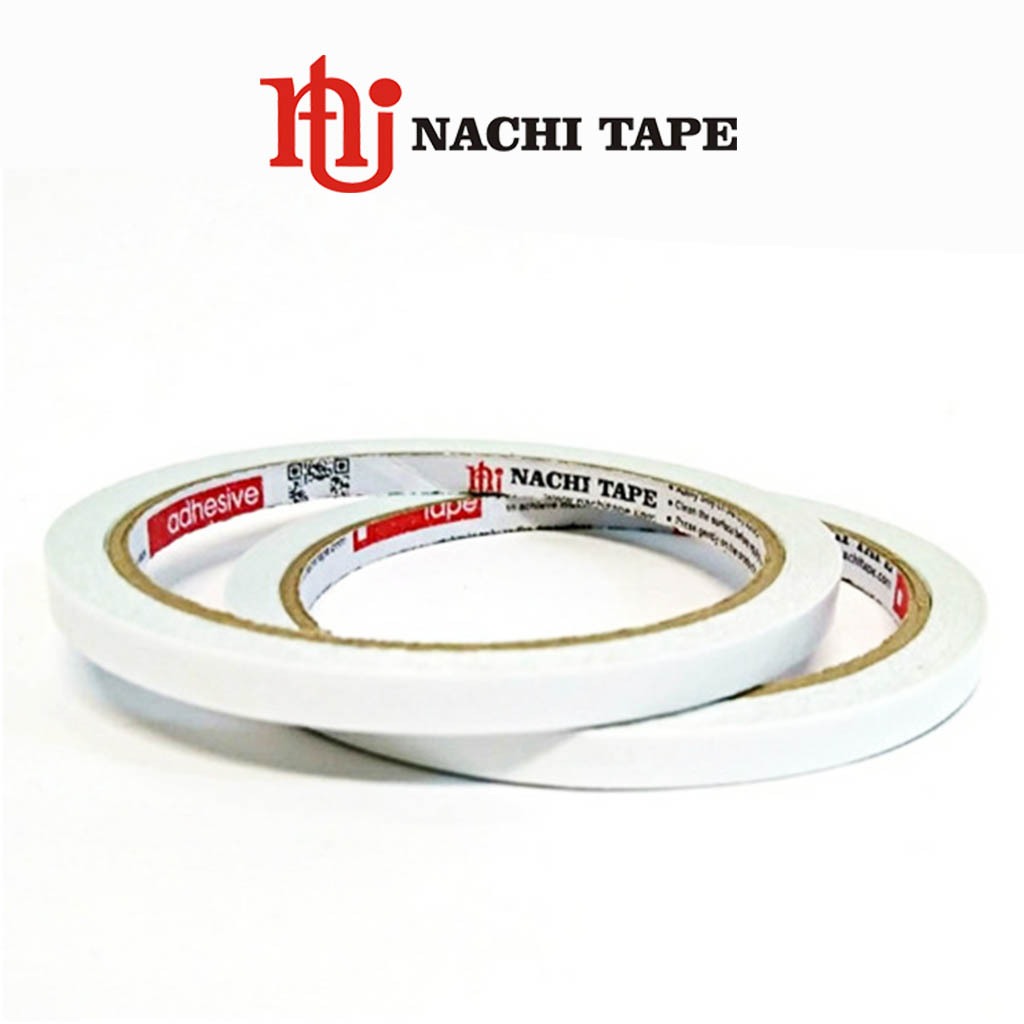 

Double Tape Nachi 6mm ¼" SELOTIP BOLAK BALIK PEREKAT