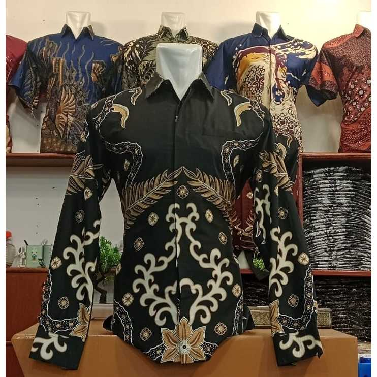 BATIK LENGAN PANJANG Keris Hitam