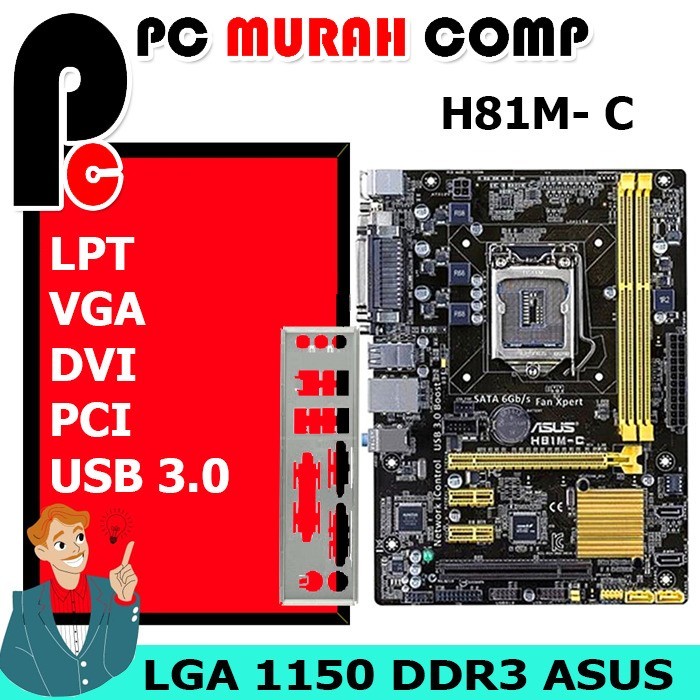 MOBO Intel LGA 1150 H81 1150 Onboard DDR3