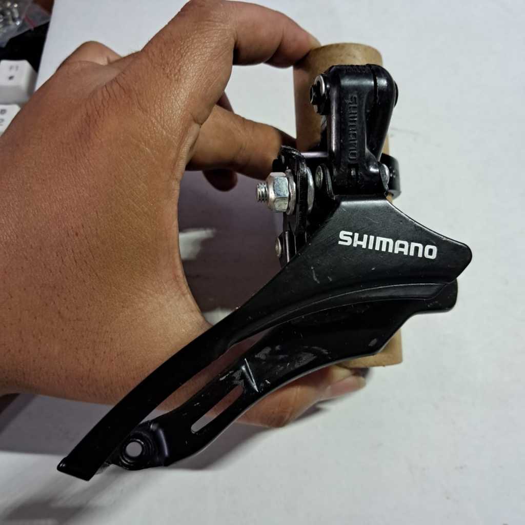 SHIMANO FRONT DERAILLEUR 3 SPEED VINTAGE LAWASAN TARIKAN ATAS  / FD Tourney 3 Speed Front Derailleur