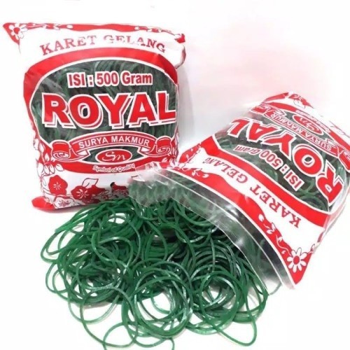 karet gelang royal 500gr,, karet gelang hijau