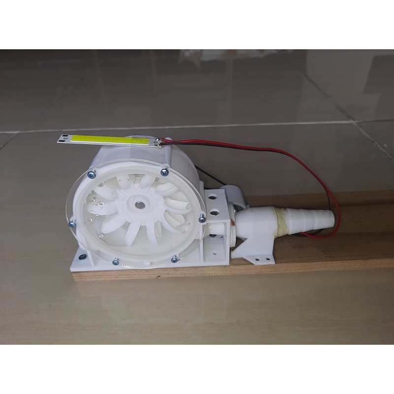 Turbin Pelton - Kincir Air Mini Lengkap Casing Mainan Edukasi - DIY Generator