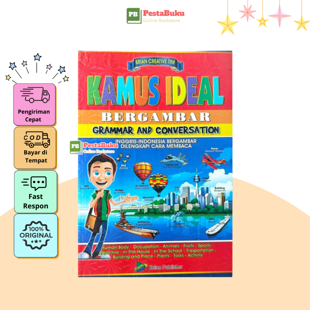 Buku Kamus Ideal Bahasa Inggris Bergambar - Brian Publisher