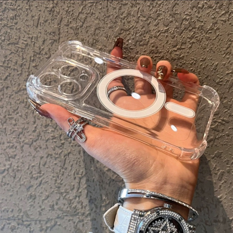 NEW DEALS Case Bening Magsafe Acrylic Airbag Clearcase Anti Kuning - Anti Shock-proof Casing Pro