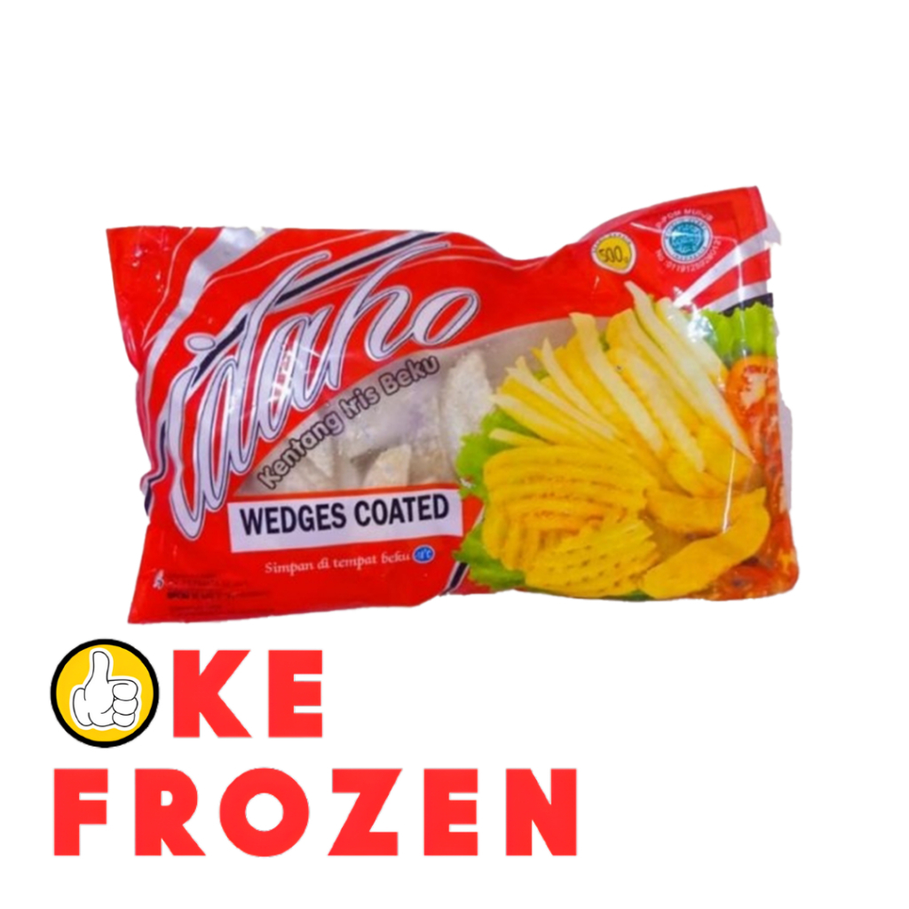 

IDAHO WEDGES COATED 500GR/KENTANG GORENG BEKU FRENCH FRIES