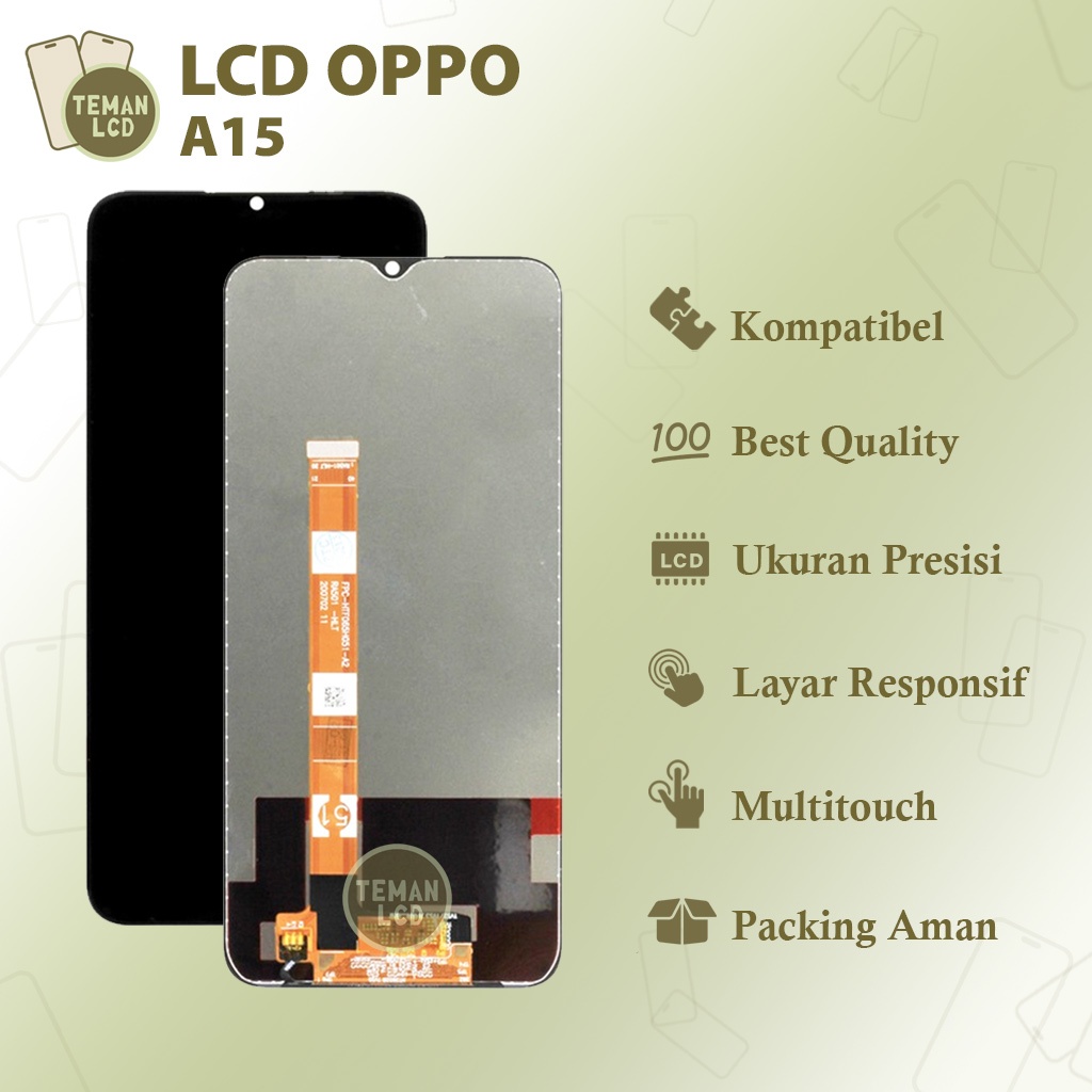 LCD Oppo A15 / LCD Oppo A15s / Realme C11 / C12 / C15 / Narzo 20 - Original 100% Fullset Touchscreen