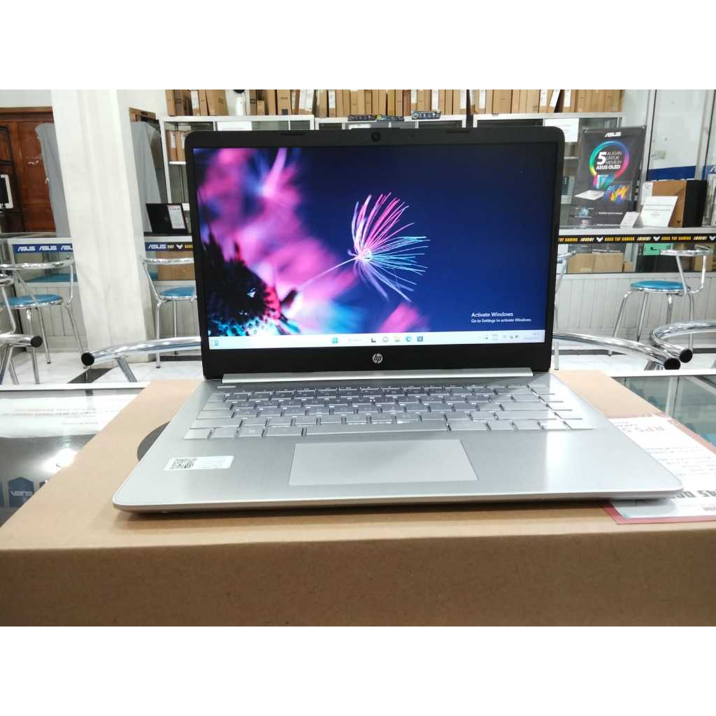 Laptop Baru HP 14S DK5115TU core i3 gen12 RAM 4GB SSD 512GB 14" FHD keyboard backlight