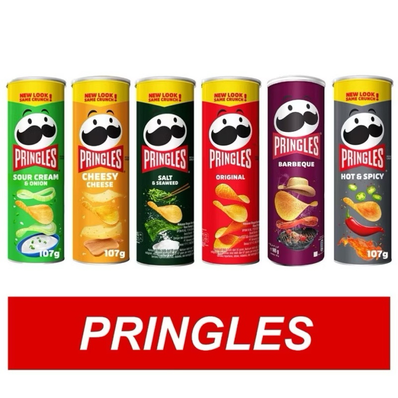 

PRINGLES POTATO CHIPS / KERIPIK KENTANG 102 gram ALL Variant