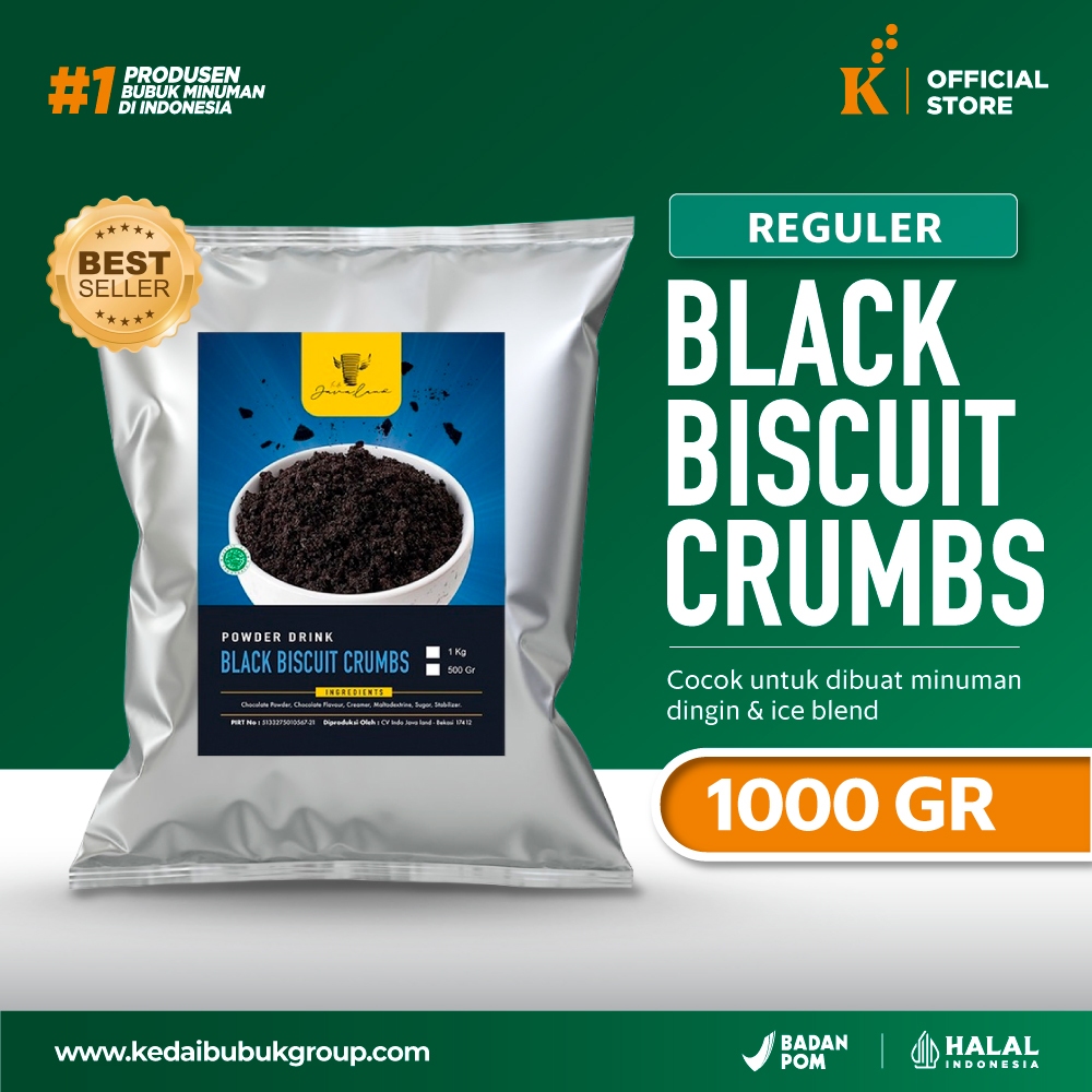 

Toping Black Biscuit Crumbs 1 Kg Javaland