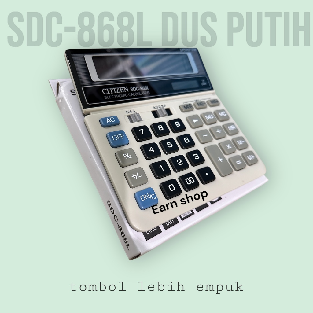 

Calculator Citizen SDC-868L 12 digit - Kalkulator Desktop Meja Kantor SDC 868L RB9