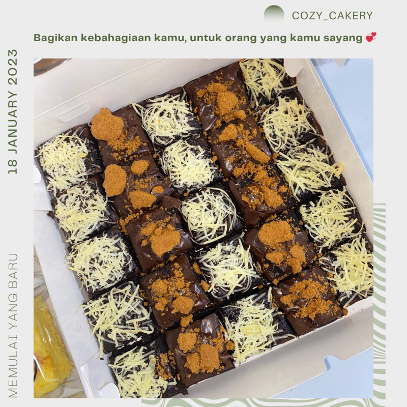 

Fudgy brownies / kue brownies