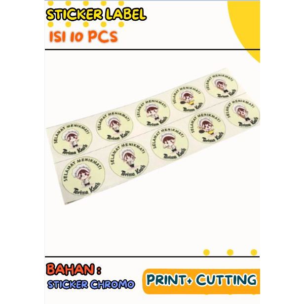 

(1 LEMBAR ISI 10 PCS) STICKER LABEL/ STICKER CUTTING/LABEL MAKANAN