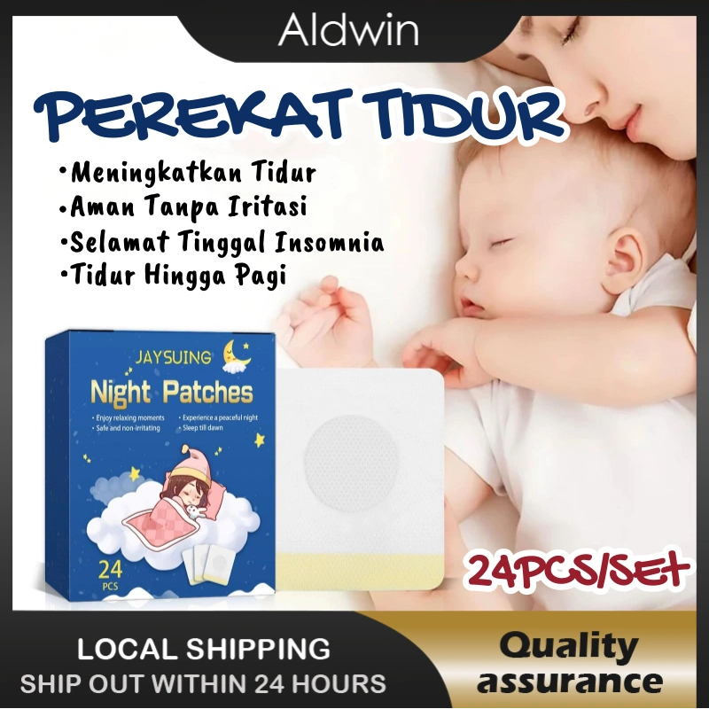 24PCS Plester Tidur Plester Mulut Tidur Obat Tidur Ampuh Sleeping Patch Sleep