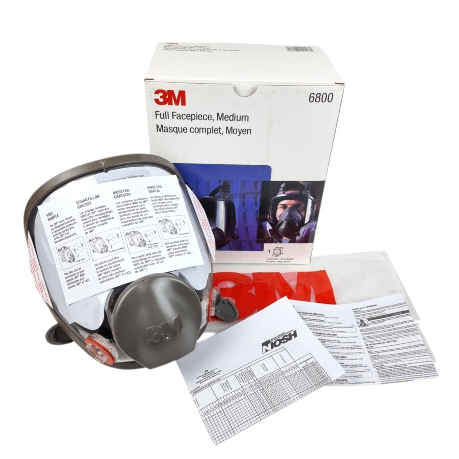 3M 6800 Reusable Full Face Mask Respirator Medium