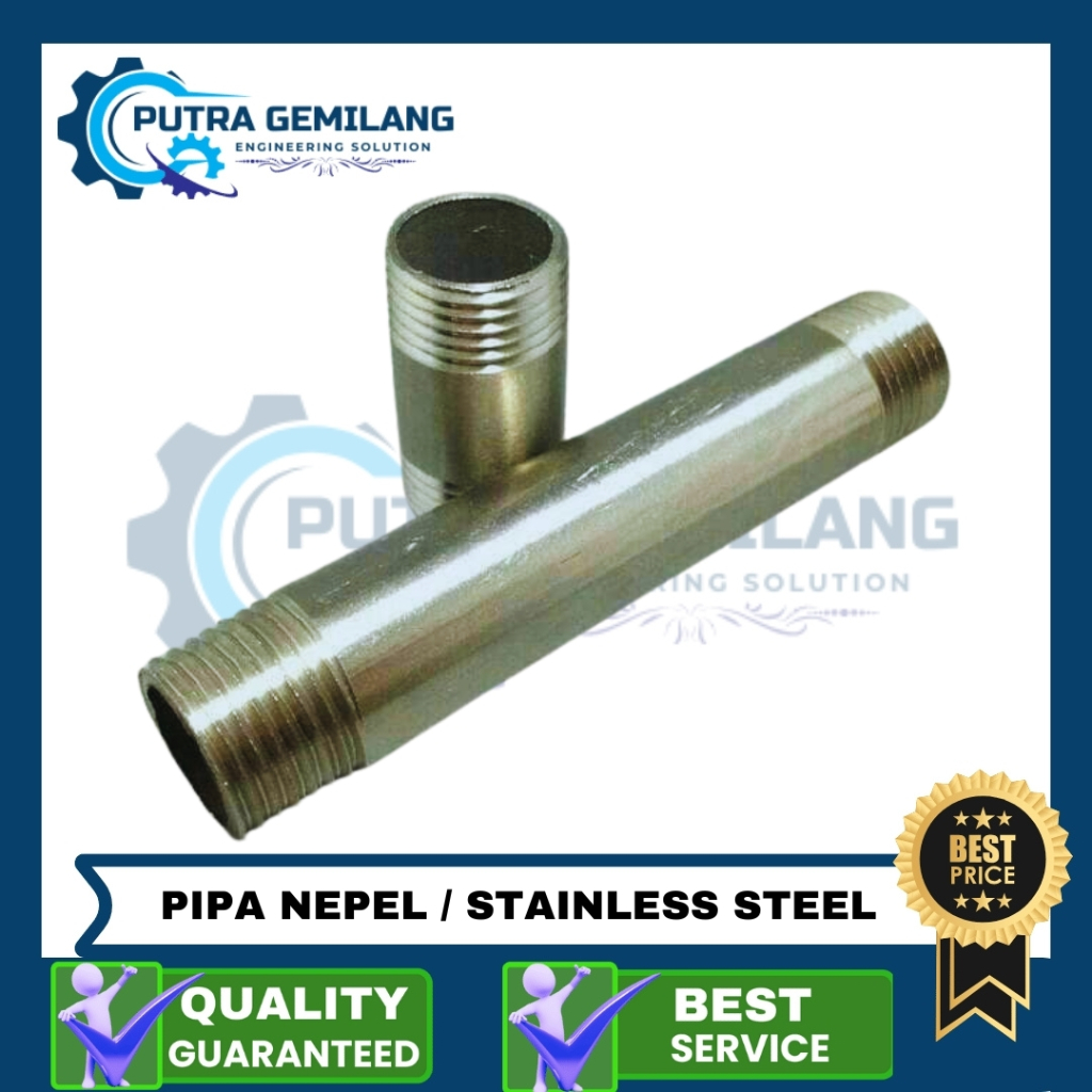 PIPA NEPEL STAINLESS 2" - 4" inch SS304