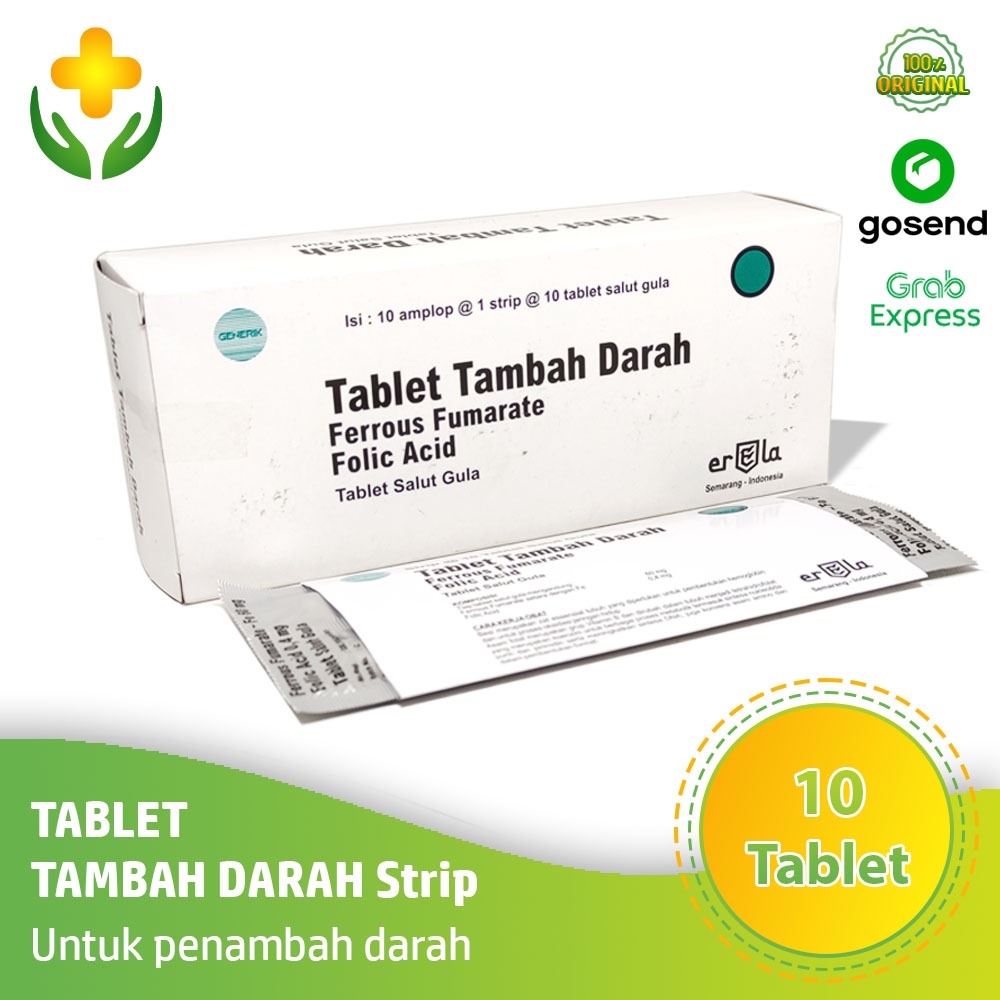 Tablet Tambah Darah ERELA 10 Kapsul Suplemen Penambah Darah Anemia