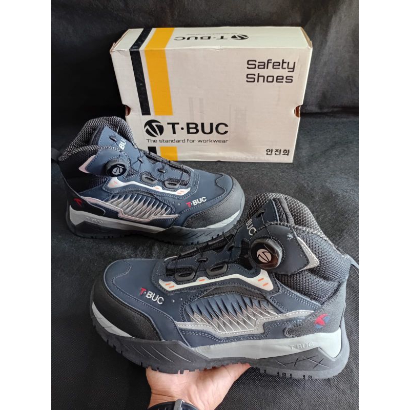 SEPATU SAFETY KERJA PROYEK SPORTY T'BUC MS-6121F FASTRACK BOA 100%ORIGINAL EKSPOR KOREA BY MADE IN I