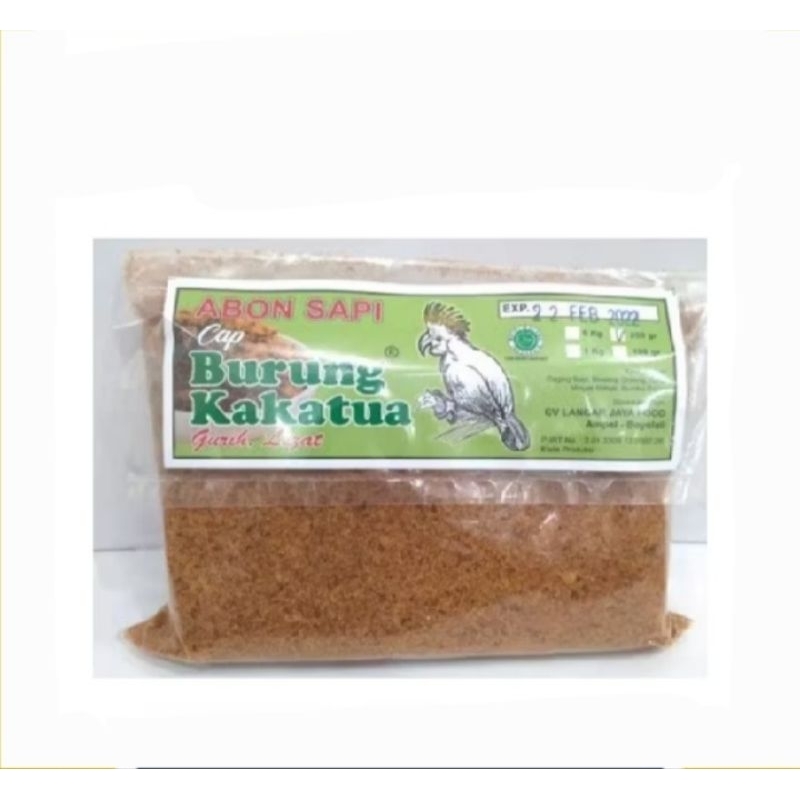 

ABON SAPI CAP BURUNG KAKAK TUA REPACK 500 G, 250 G, 100 G