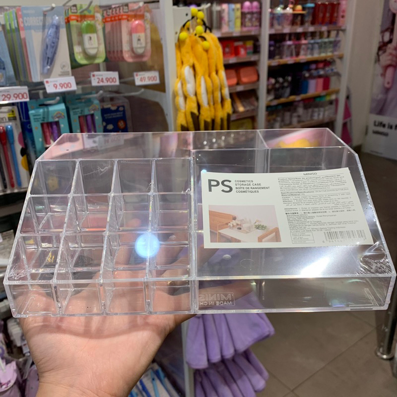Miniso Transparent Free Combination Series Multi-grid Cosmatic Storage Case (L & S)