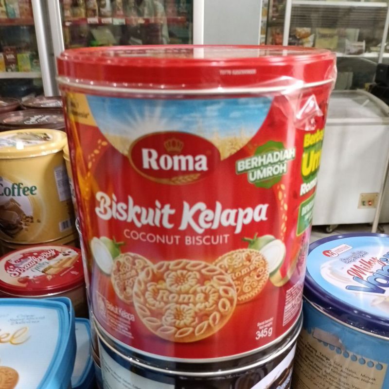 

Roma Kelapa 345 Gram - biskuit kelapa kemasan kaleng