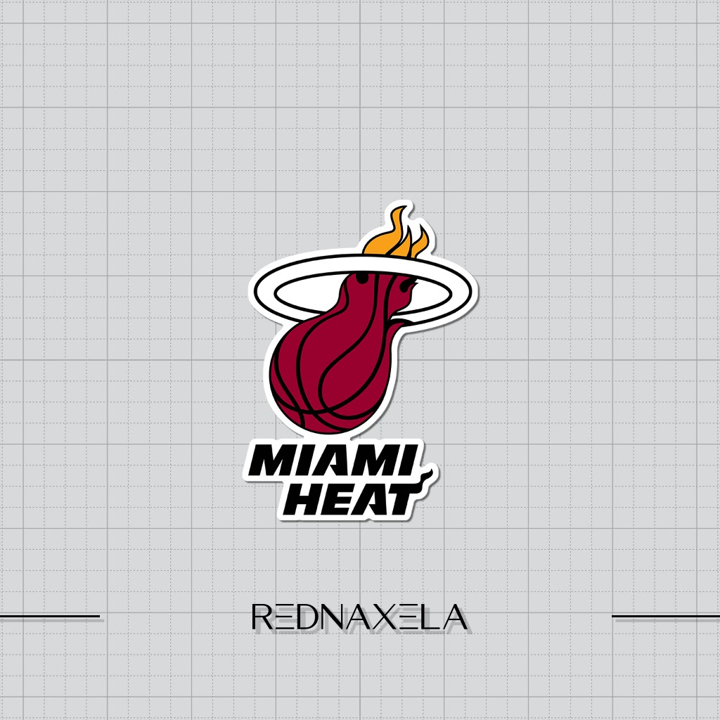 

Stiker Vinyl Miami Heat NBA Stiker Koper Outdoor Stiker Laptop Waterproof Sticker