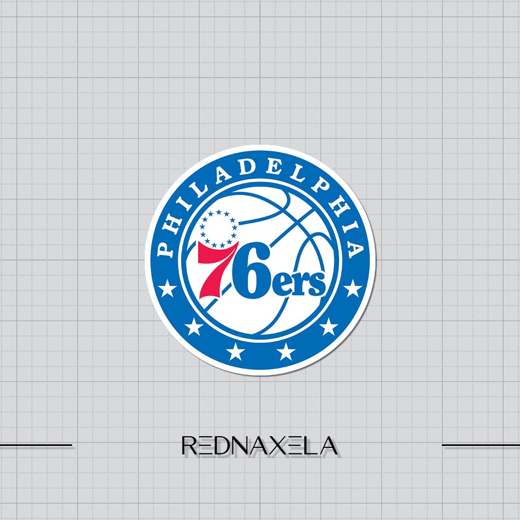

Stiker Vinyl Philadelphia 76ers NBA Stiker Koper Outdoor Stiker Laptop Waterproof Sticker