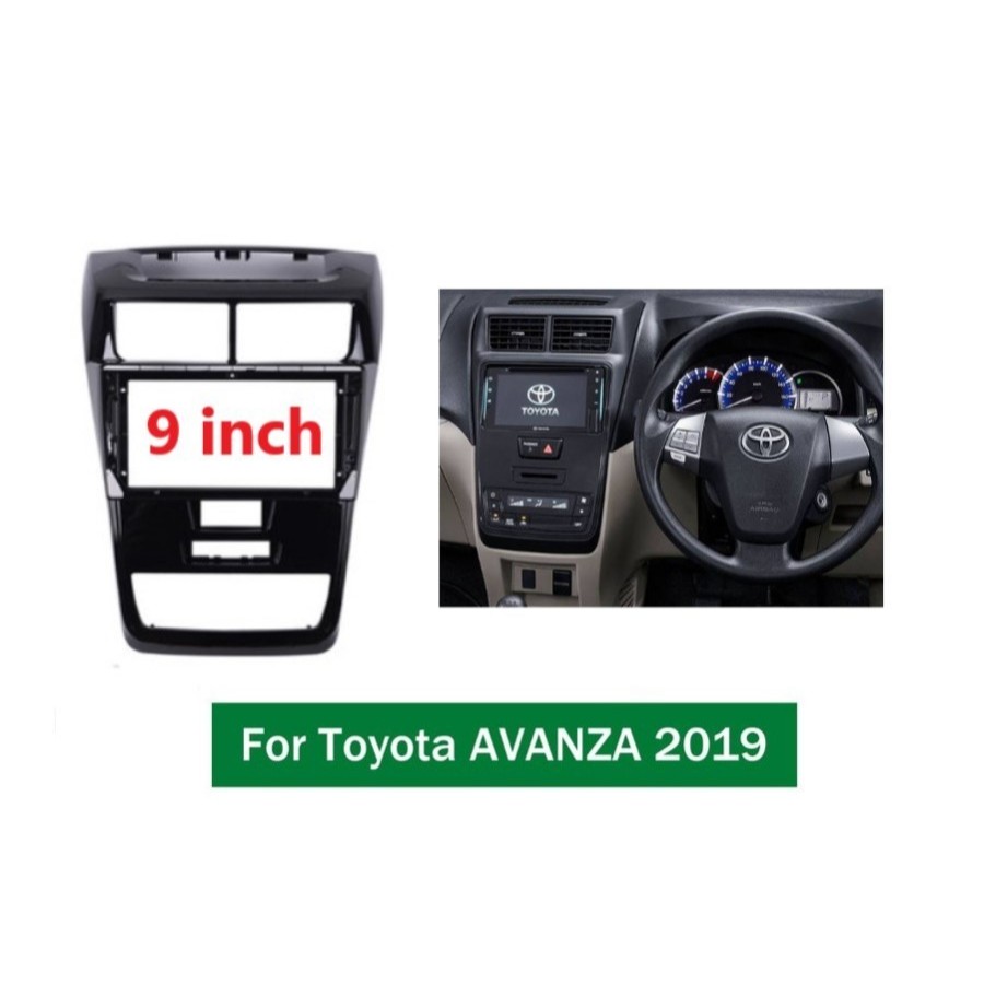 Frame Head unit Android 9 inch / 10 inch TOYOTA AVANZA XENIA 2019
