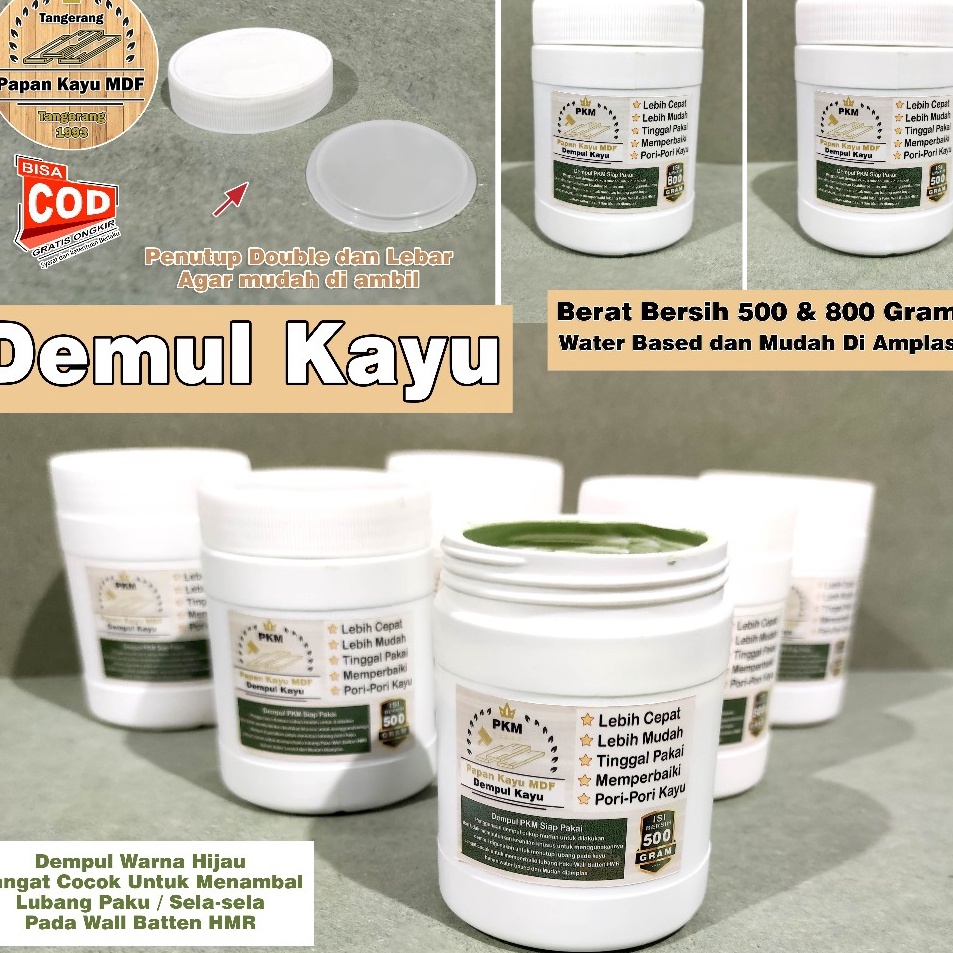 Spesial Dempul Kayu Siap Pakai Berat Bersih  8 Gram Bisa untuk Menambal Lubang Paku  Sela Sela MDF H
